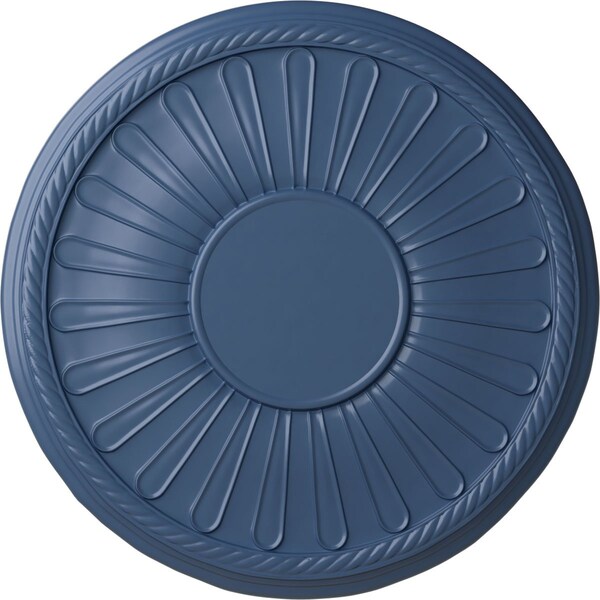 Ekena Millwork Leandros Ceiling Medallion (Fits Canopies up to 6 3/8"), Hand-Painted Americana, 19 7/8"OD x 1 1/4"P CM22LNAMF - main